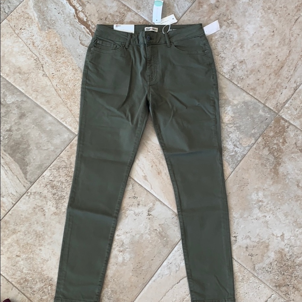 Warp + Weft Olive skinny jeans